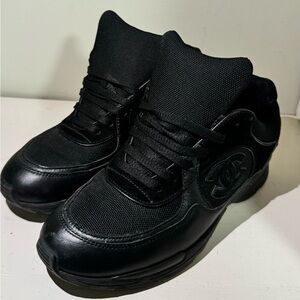 CHANEL Black Sneakers